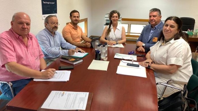 A directora general de Pymes y Autónomos, Ana Sanz, en una reunión de seguimiento del programa.