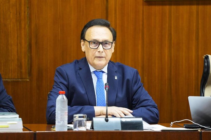 Archivo - El consejero de Universidad, José Carlos Gómez Villamandos, en una imagen de archivo de una comparecencia en comisión parlamentaria.