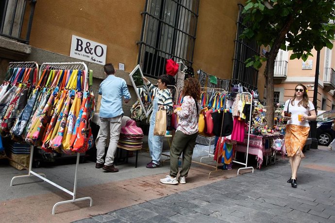 Archivo -  El Barrio de las Letras, a 4 de junio de 2023, en Madrid (España). 