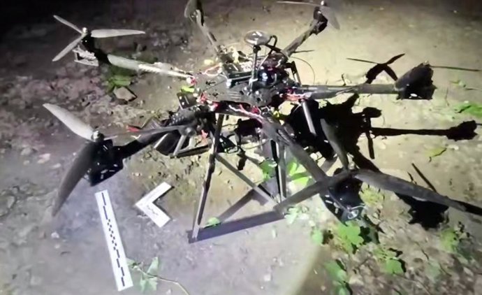Drone ucraniano abatido em Donetsk