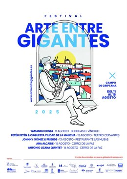 Cartel del Festival Arte entre Gigantes.