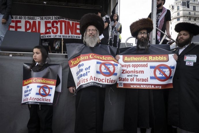 Archivo - Manifestación de haredíes antisionistas (archivo)