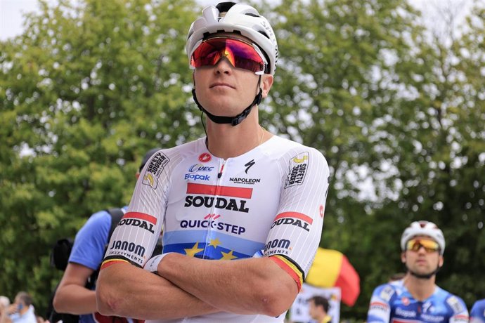 Tim Merlier, ciclista del equipo Soudal Quick-Step.