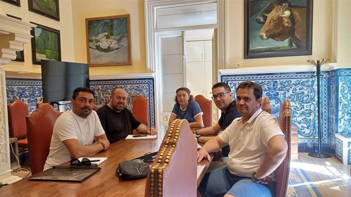 Imagen de la reunión del Comité de la empresa de Transportes Urbano de Segovia