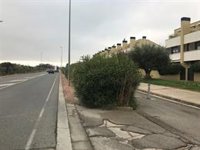 Un ciclista de 69 años se cae en Avenida de Madrid en Lardero