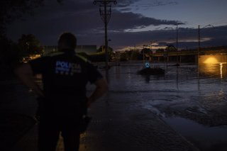 Cubelles durante las precipitaciones provocadas por el temporal en la provincia de Barcelona, a 12 de julio de 2025, en Cubelles, Barcelona (España)