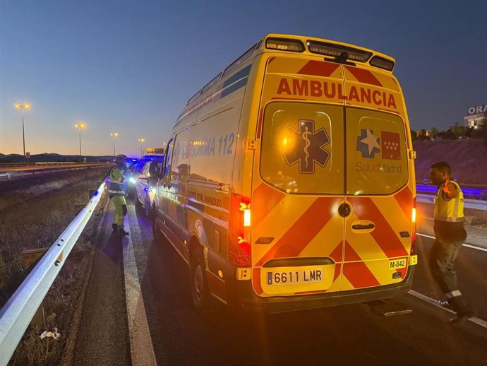 Herido grave un motorista de 50 años tras un accidente de tráfico en Majadahonda.