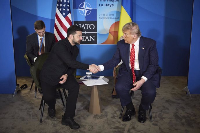 Els presidents d'Ucraïna i els Estats Units, Volodímir Zelenski i Donald Trump