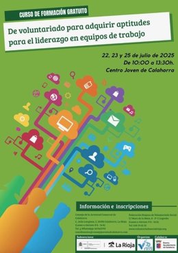 La Federación Riojana de Voluntariado Social ofrece un curso gratuito sobre voluntariado en Calahorra