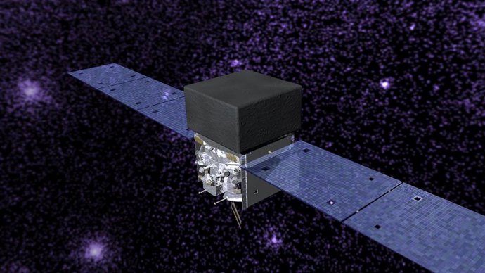 Imagen remitida por el IAA-CSIC de una ilustración del telescopio espacial de rayos gamma Fermi