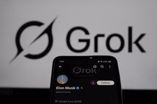12 July 2025, Indonesia, Bandung: In this photo illustration, Grok logo is seen displayed on a smartphone screen. Grok is a generative artificial intelligence chatbot developed by xAI. Photo: Algi Febri Sugita/ZUMA Press Wire/dpa