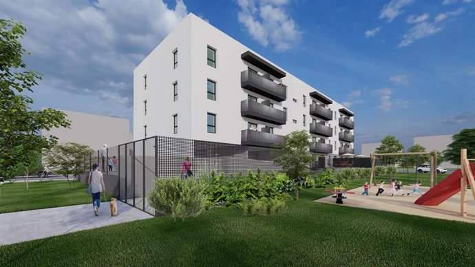 Viviendas en Lugones con financiación del Instituto de Crédito Oficial (ICO) promovidas por Avintia Inmobiliaria.