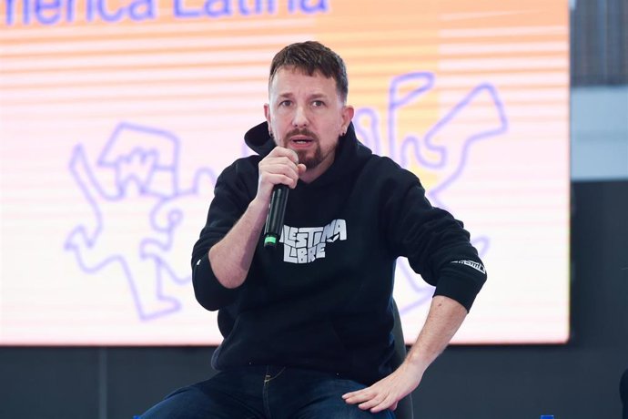 Archivo - El exvicepresidente y exsecretario general de Podemos Pablo Iglesias, durante la V Asamblea Ciudadana de Podemos, en el Pabellón de Convenciones de Casa de Campo, a 11 de abril de 2025, en Madrid (España).