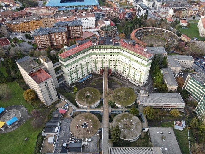Vistas aéreas del viejo HUCA