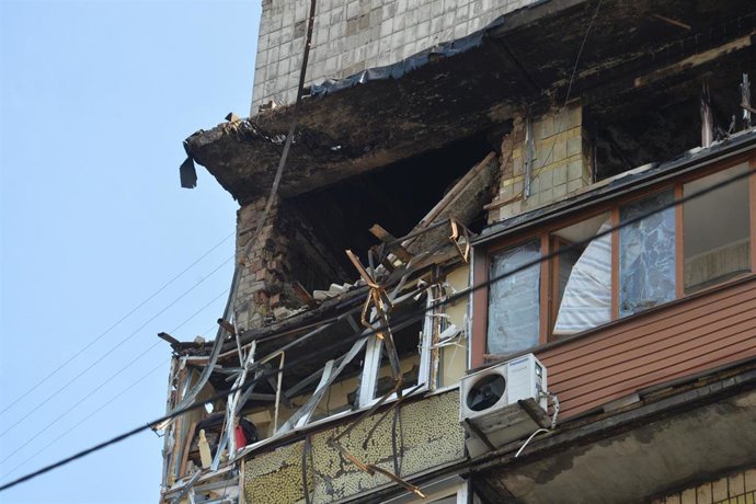 Ataque ruso sobre Kiev, imagen de archivo.