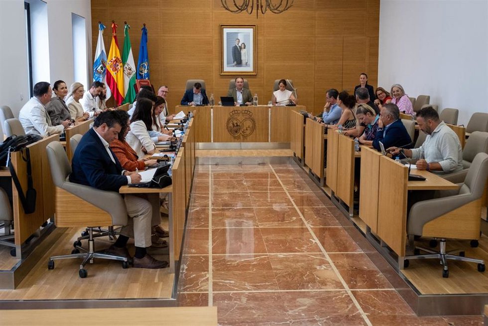 Pleno extrordinario de la Diputación de Huelva.