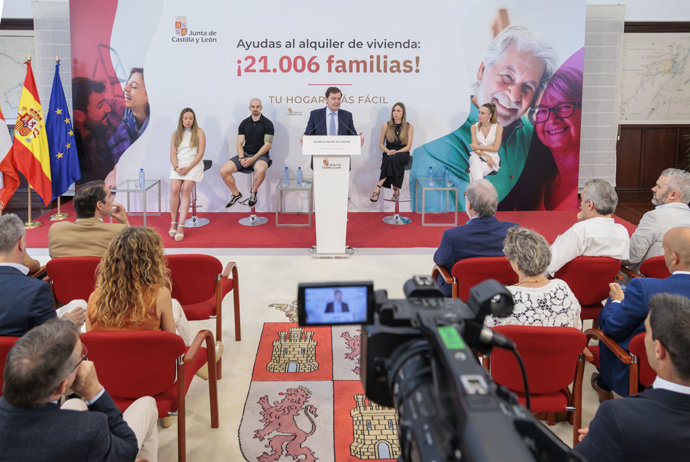 El presidente de la Junta, Alfonso Fernández Mañueco, presenta medidas de la Junta en materia de vivienda