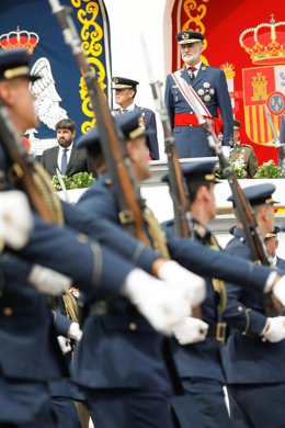14-07-25 Su Majestad El Rey, Preside El Acto De Entrega De Reales Despachos Y Nombramientos De Los Nuevos Oficiales Del Ejército Del Aire Y Del Espacio En La Academia General Del Aire Y De Espacio.
