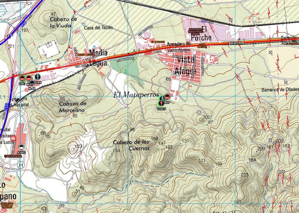 Mapa que recoge el lugar del incendio