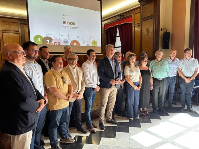 Presentación de la red de transporte público Busco en Alcoi (Alicante)