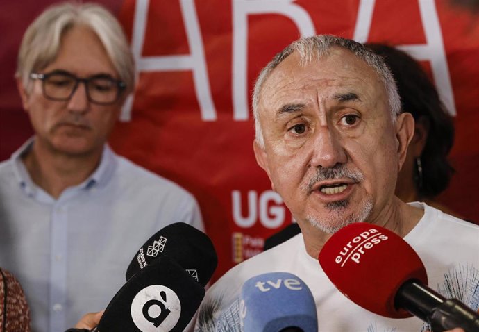 El secretario general de UGT, Pepe Álvarez, en Torrent (Valencia)