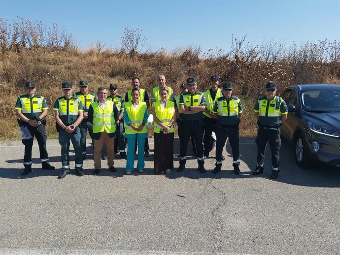 La delegada del Gobierno de España en Castilla-La Mancha, Milagros Tolón, presenta la nueva campaña especial de vigilancia de la Dirección General de Tráfico que durará hasta el domingo 20 de julio.