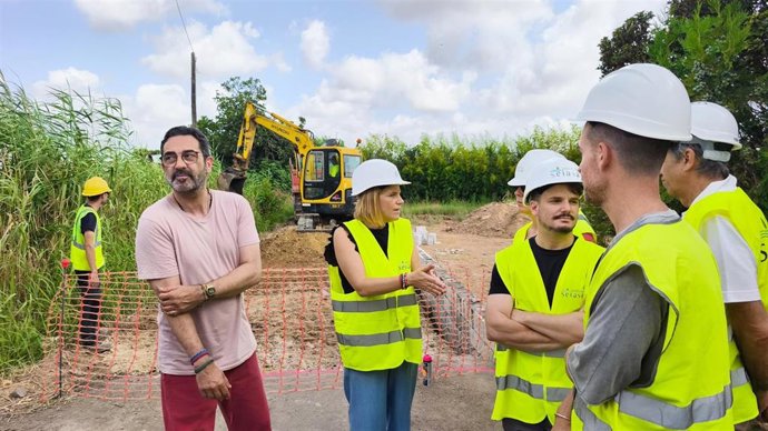 La delegada, Pilar Bernabé, visita obras de reconstrucción dana