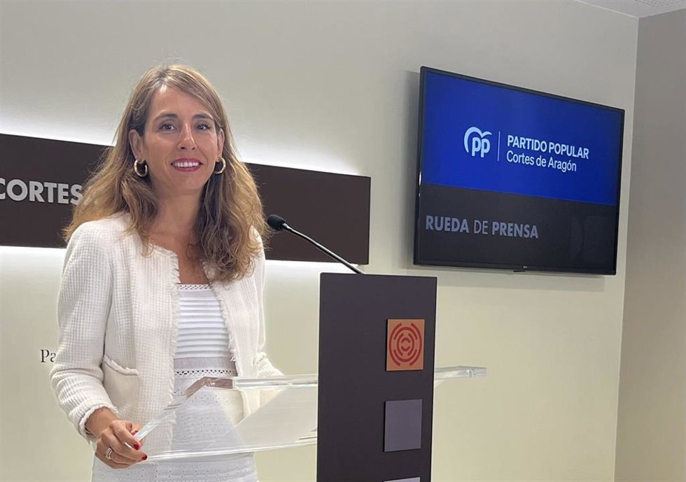La portavoz adjunta del PP en las Cortes de Aragón, María Navarro.