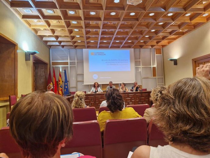 Presentación de los resultados del estudio, en el Ayuntamiento de Jaca.