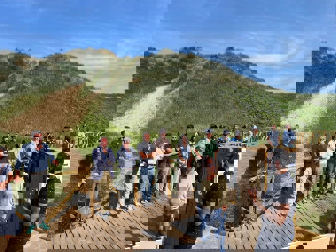 La delegada del Gobierno, Adriana Lastra, en su visita este lunes.