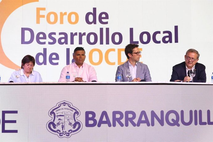 Narciso Casado durante su intervención en el foro de la OCDE en Barranquilla