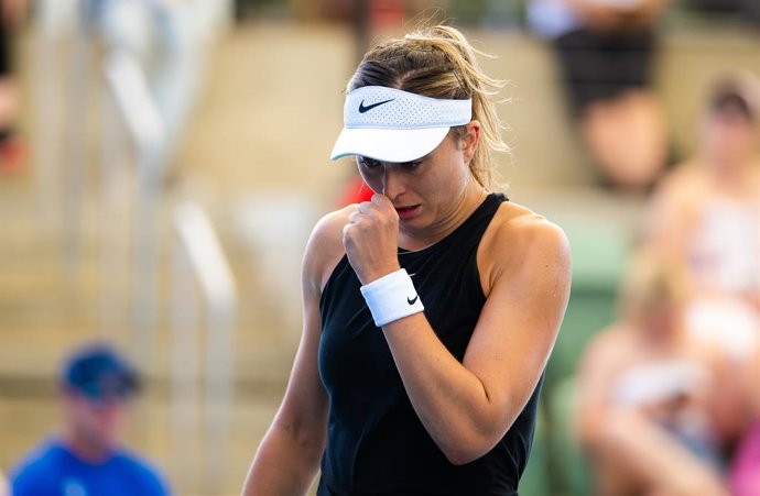 Archivo - Paula Badosa of Spain in action during the second round of the 2023 Adelaide International 2 WTA 500 tennis tournament