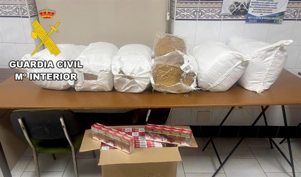 Tabaco intervenido en Andújar
