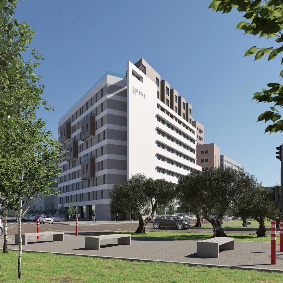 Imagen exterior del hotel.