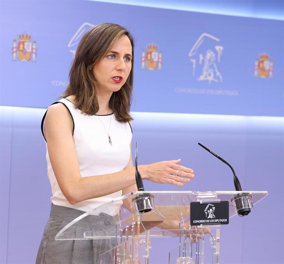Archivo - La líder de Podemos, Ione Belarra.