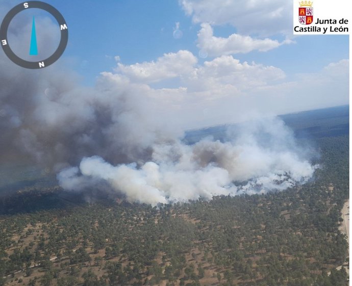 Imagen de archivo de un incendio forestal.