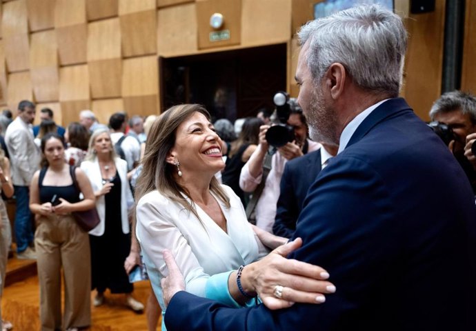 Natalia Chueva y Jorge Azcón.