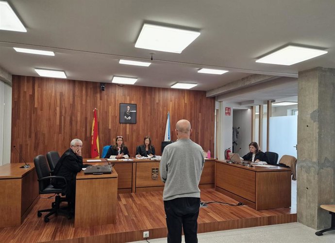 Imagen del acusado durante el juicio.