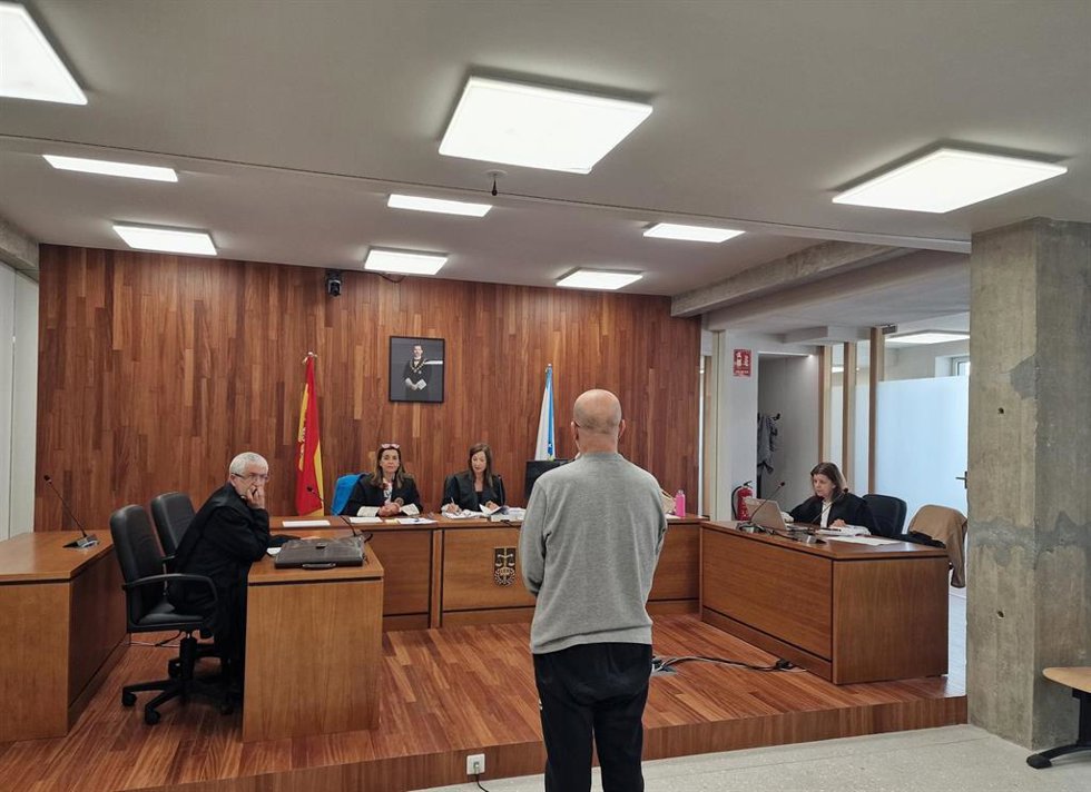 Imagen del acusado durante el juicio.