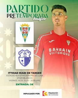 Cartel promocional del partido que jugará el Córdoba CF en Pozoblanco.