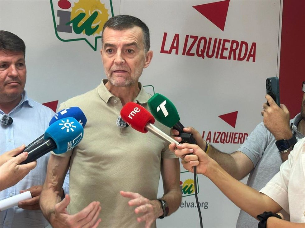 El coordinador federal de IU, Antonio Maíllo, en Huelva. (Foto de archivo).