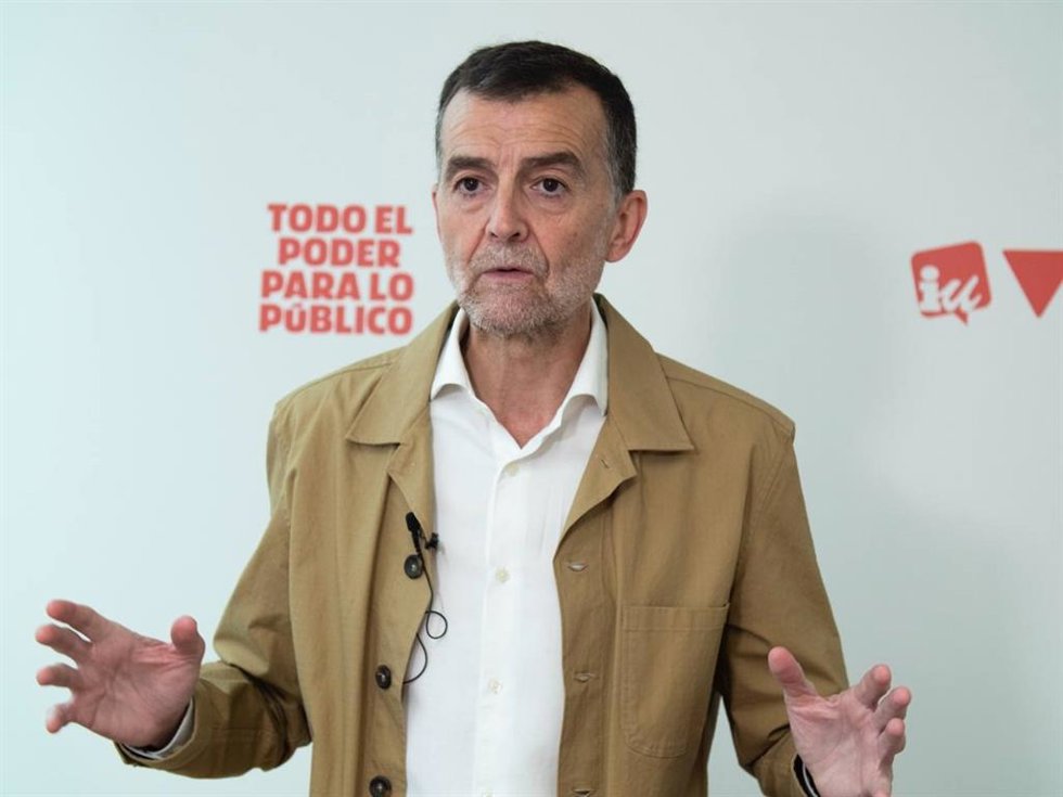 Imagen del líder de IU, Antonio Maíllo, durante una reunión de la Coordinadora Federal de IU, su máximo órgano de dirección. (Foto de archivo).