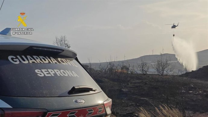 Incendio en Villamesías