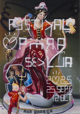 Archivo - Cartel del Festival de ópera de Sevilla 2025, realizado por Ana Barriga.