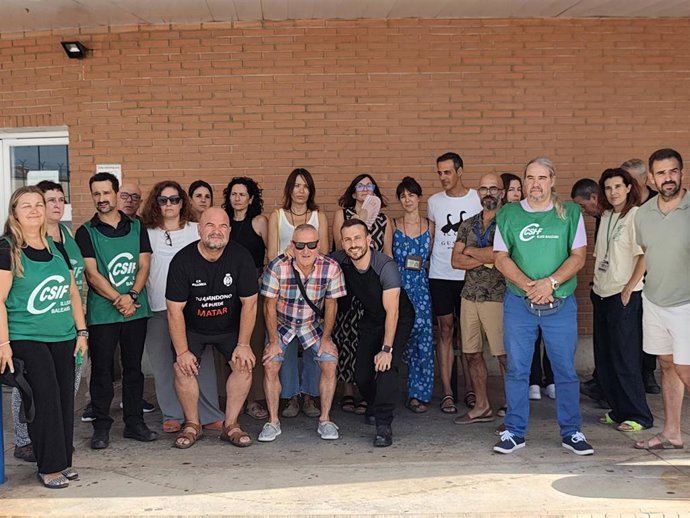 Concentración en la pisión de Palma