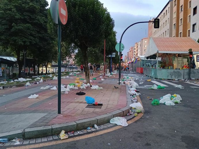 Recinto de txosnas en Barakaldo