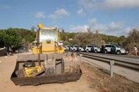 El Ayuntamiento de Santa Eulària des Riu desmantela el asentamiento de Can Rova 2