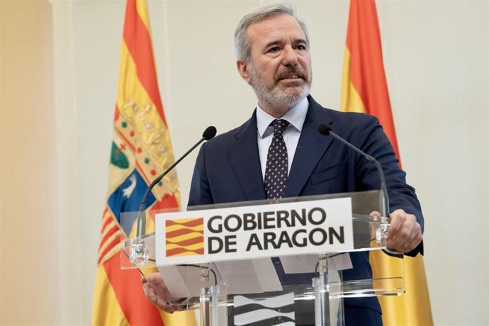 El presidente del Gobierno de Aragón, Jorge Azcón.