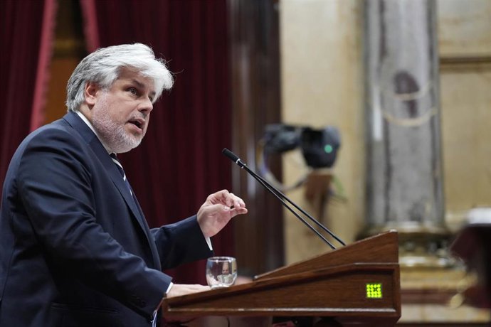 El presidente de Junts en el Parlament, Albert Batet