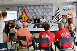 Mesa de coordinación de los actos del Día mundial para la prevención de ahogamientos (25 de julio) y que en esta ocasión se extenderán dos días: los 24 y 25 de julio.